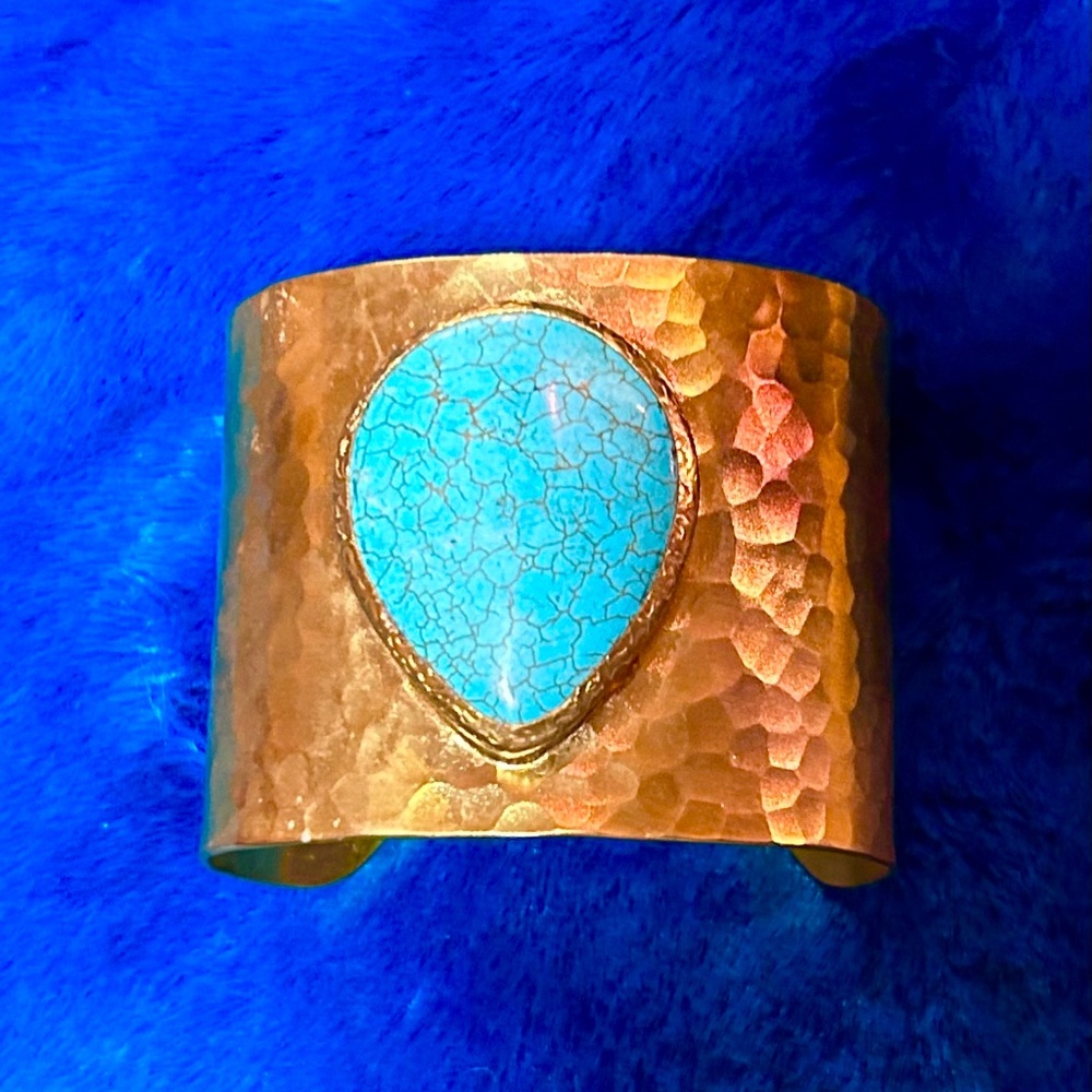 Ottoman Hands 21karat gold over brass bracelet